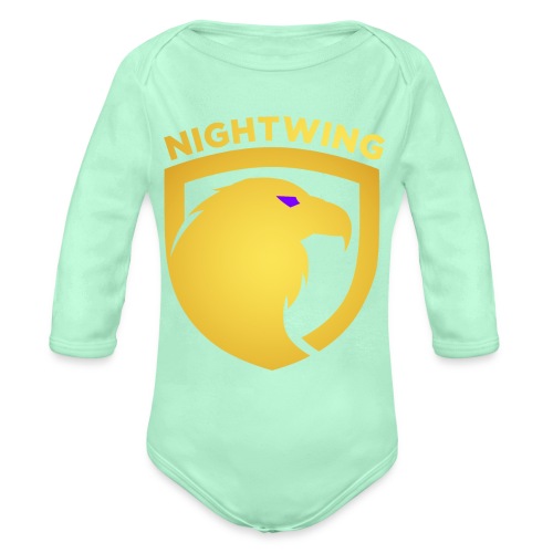 Nightwing Gold Crest - Organic Long Sleeve Baby Bodysuit