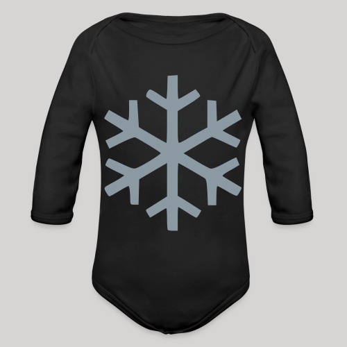 Snowflake - Organic Long Sleeve Baby Bodysuit