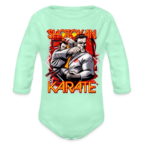 Shotokan Karate shirt - Organic Long Sleeve Baby Bodysuit