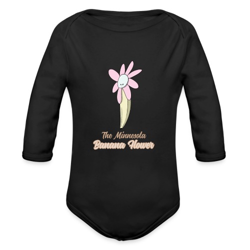 The Minnesota Banana Flower - Organic Long Sleeve Baby Bodysuit