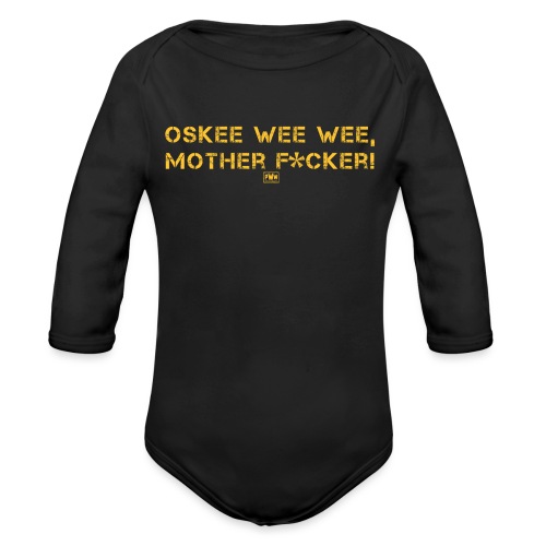 OSKEE WEE WEE MFer - Organic Long Sleeve Baby Bodysuit
