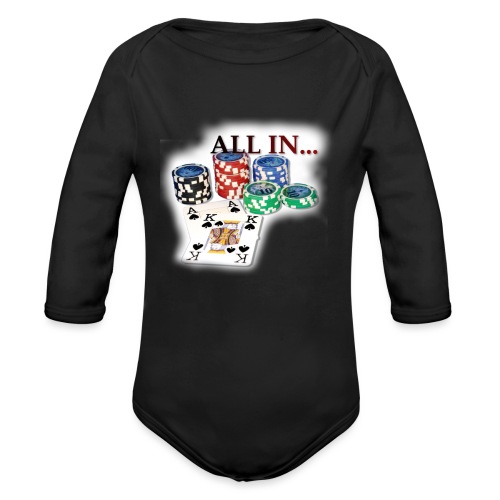 Poker Ace King2 - Organic Long Sleeve Baby Bodysuit