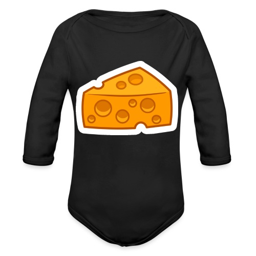 Cheese_Pin - Organic Long Sleeve Baby Bodysuit