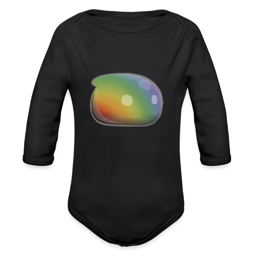 Rainbow Slime - Organic Long Sleeve Baby Bodysuit