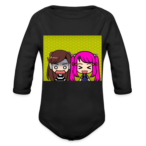 Phone case merch of jazzy and raven - Organic Long Sleeve Baby Bodysuit