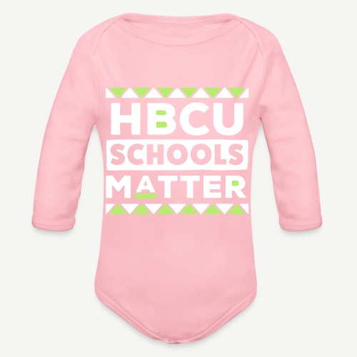 HBCU Schools Matter - Organic Long Sleeve Baby Bodysuit