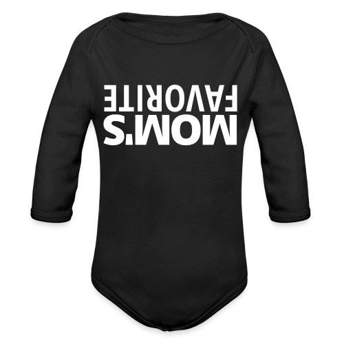 Mom's Favorite Mirrored - Organic Long Sleeve Baby Bodysuit
