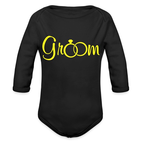 Groom - Weddings - Organic Long Sleeve Baby Bodysuit