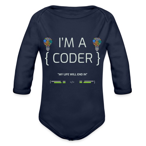 I'M A CODER - Organic Long Sleeve Baby Bodysuit