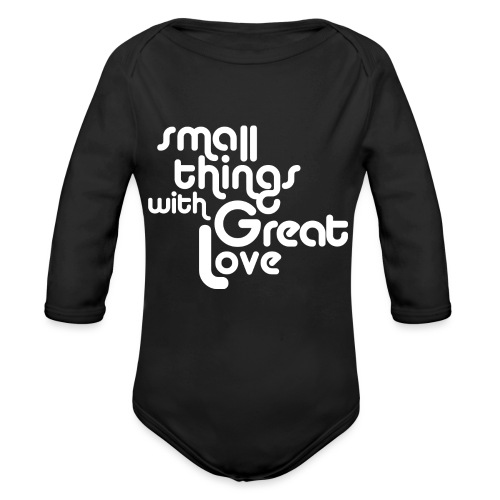 Small Things with Great LOVE - Organic Long Sleeve Baby Bodysuit