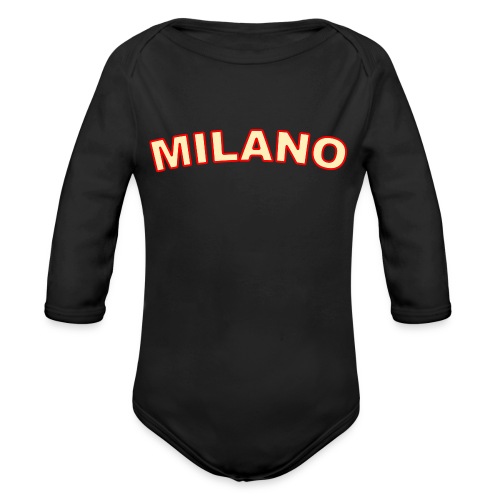 milano_2_color - Organic Long Sleeve Baby Bodysuit