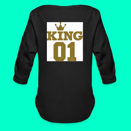 The real og king - Organic Long Sleeve Baby Bodysuit