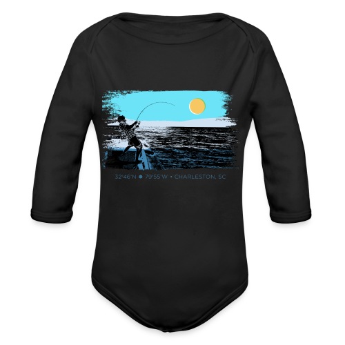 Offshore Fishing Charleston - Organic Long Sleeve Baby Bodysuit