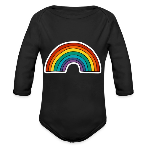 Rainbow - Organic Long Sleeve Baby Bodysuit