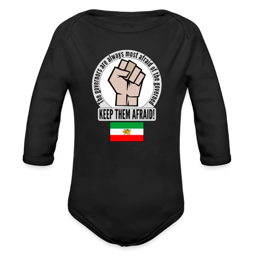 Iran - Clothes and items in support for the people - Organic Long Sleeve Baby Bodysuit
