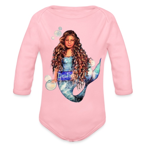 Mermaid dream - Organic Long Sleeve Baby Bodysuit