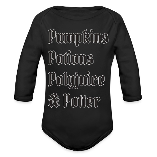 Pumpkins Potions Polyjuice & Potter - Organic Long Sleeve Baby Bodysuit