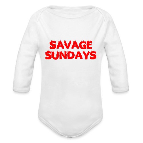 Savage Sundays - Organic Long Sleeve Baby Bodysuit