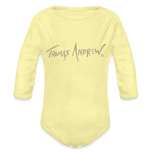 Thomas Andrew Signature_d - Organic Long Sleeve Baby Bodysuit