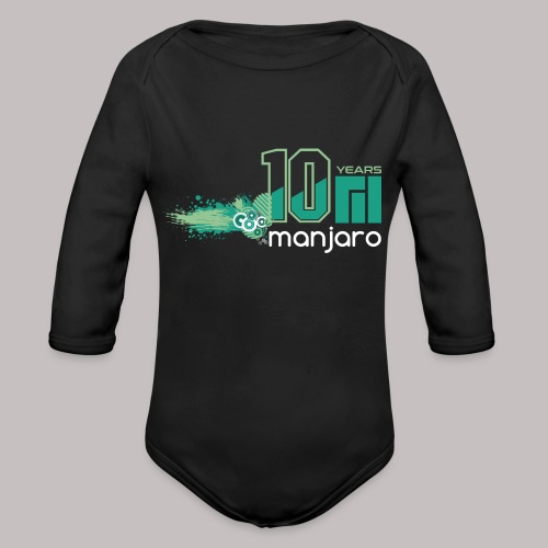 Manjaro 10 years splash v2 - Organic Long Sleeve Baby Bodysuit