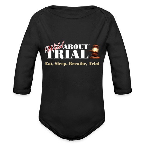 WAT - Eat, Sleep, Breathe, Trial - SALMON EDITION - Organic Long Sleeve Baby Bodysuit
