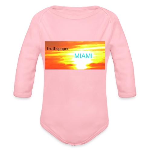 truthspaperMiami - Organic Long Sleeve Baby Bodysuit
