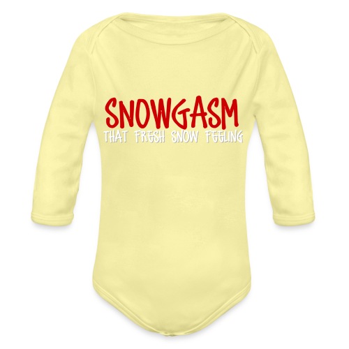 Snowgasm - Organic Long Sleeve Baby Bodysuit