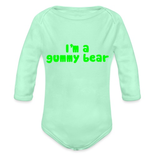 I'm A Gummy Bear Lyrics - Organic Long Sleeve Baby Bodysuit