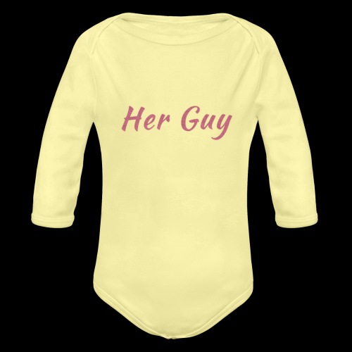 Her Guy - Organic Long Sleeve Baby Bodysuit