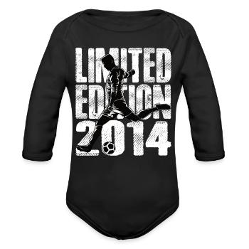 Limited Edition 2014 Limited Edition Soccer - Organic Long Sleeve Baby Bodysuit - black - Front