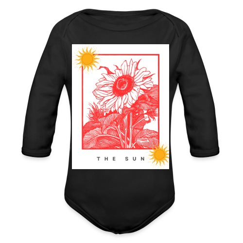 The Sun Tarot - Organic Long Sleeve Baby Bodysuit