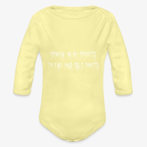 scootin - Organic Long Sleeve Baby Bodysuit
