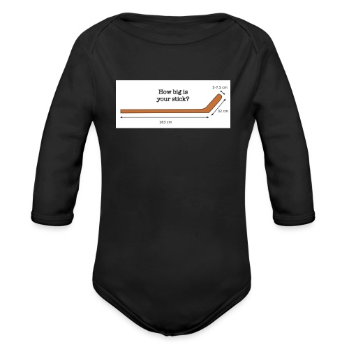 Hockey Stick - Organic Long Sleeve Baby Bodysuit