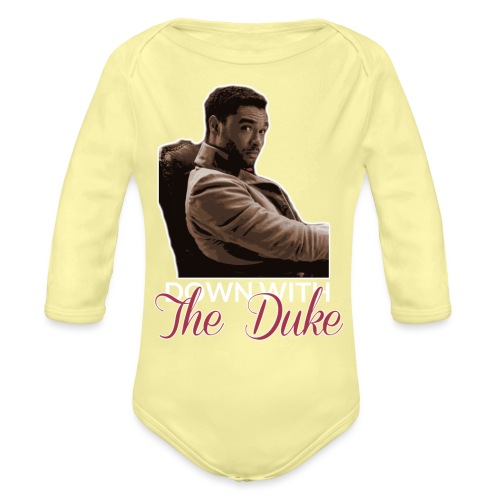 Down With The Duke - Organic Long Sleeve Baby Bodysuit