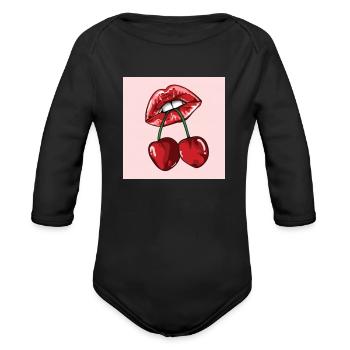 Trend - Organic Long Sleeve Baby Bodysuit - black - Front