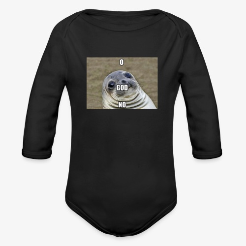 O My God Seal - Organic Long Sleeve Baby Bodysuit