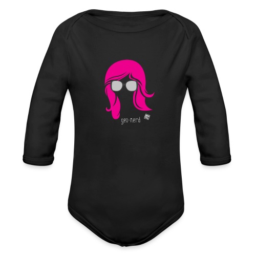 Geo Nerd (her) - Organic Long Sleeve Baby Bodysuit