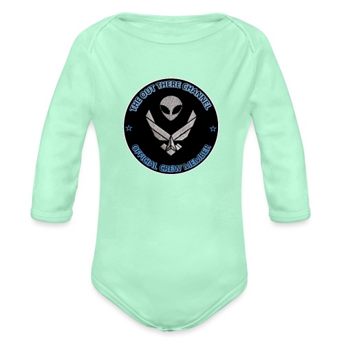 BlackOpsTransBigger1 FrontOnly - Organic Long Sleeve Baby Bodysuit