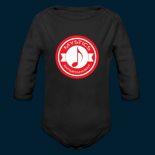 mystics_ent_red_logo - Organic Long Sleeve Baby Bodysuit