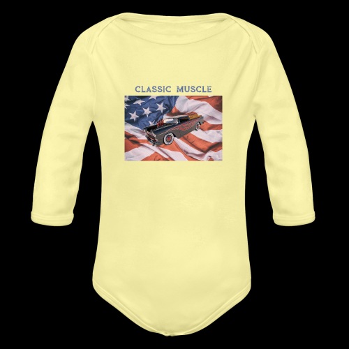 CLASSIC MUSCLE - Organic Long Sleeve Baby Bodysuit