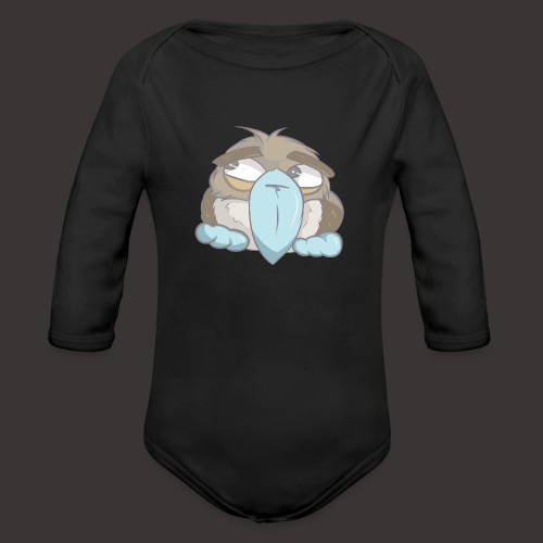 Cute Boobie Bird - Organic Long Sleeve Baby Bodysuit