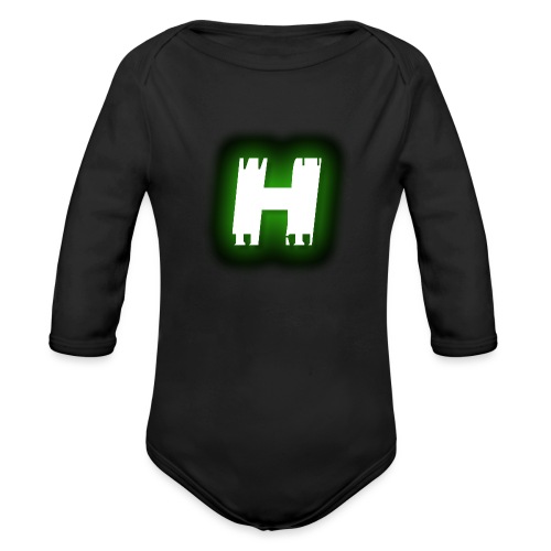 Hive Hunterz 'H' - Organic Long Sleeve Baby Bodysuit