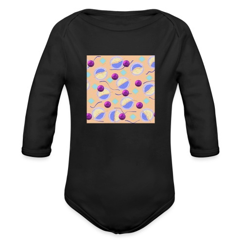 lovely cosmos - Organic Long Sleeve Baby Bodysuit