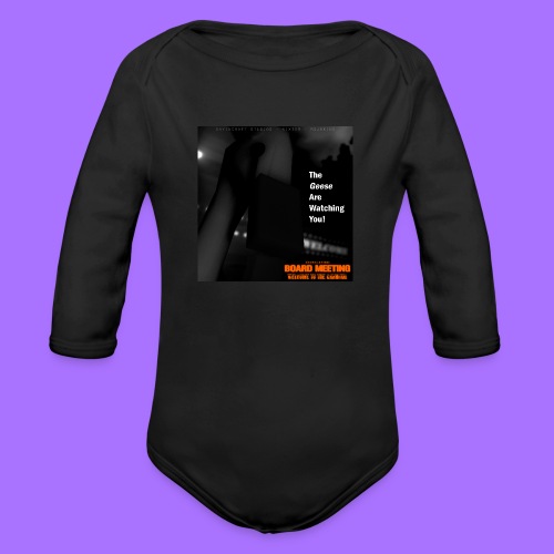 The Geese are Watching You (Album Cover Art) - Organic Long Sleeve Baby Bodysuit