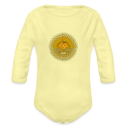 Farvahar Colorful Circle - Organic Long Sleeve Baby Bodysuit