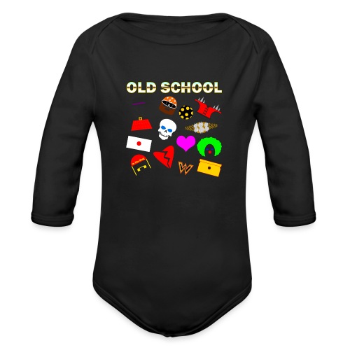 Old School In The Ring Shirt - Organic Long Sleeve Baby Bodysuit