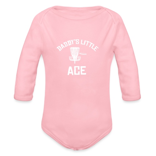 Daddy's Little Ace Disc Golf Shirt - Organic Long Sleeve Baby Bodysuit