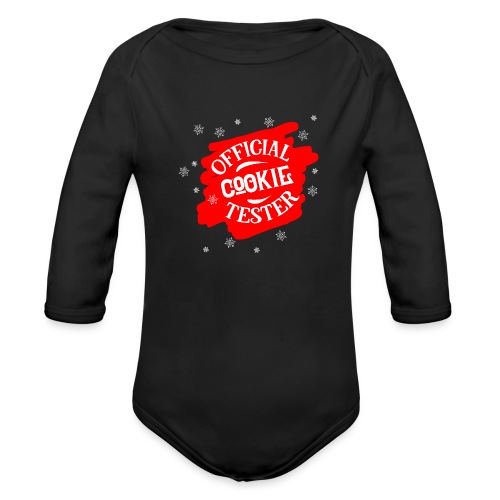 Official Cookie Tester - Organic Long Sleeve Baby Bodysuit