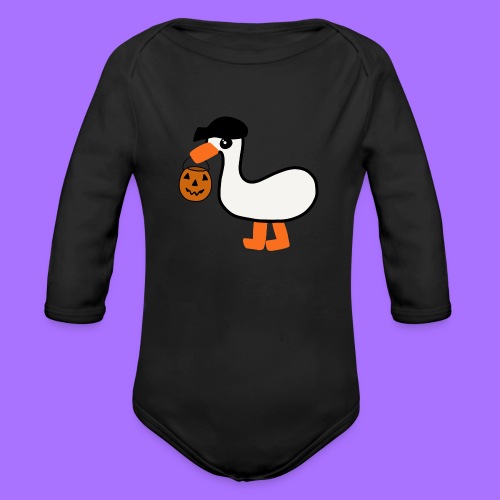 Emo Goose (Halloween 2021) - Organic Long Sleeve Baby Bodysuit