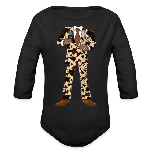 The Classic Cow Suit - Organic Long Sleeve Baby Bodysuit